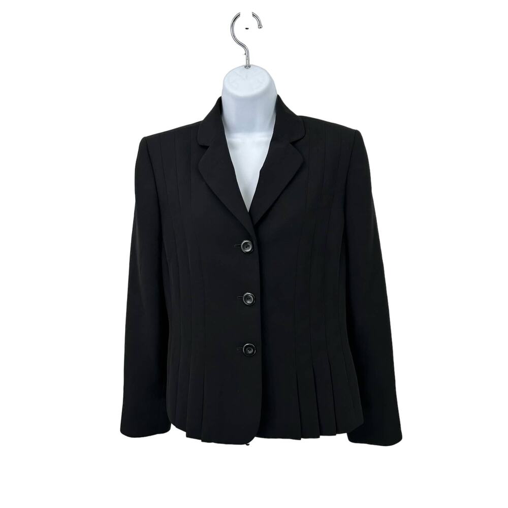 Collections for Le Suit Womens 3 Button Suit Coat Office Wear Us 8 Black Lined